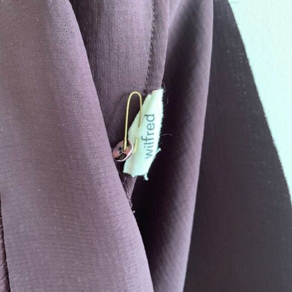 Aritzia Wilfred HIGH QUALITY Trompette Purple Halter Sleeveless Mini Dress - Picture 14 of 15